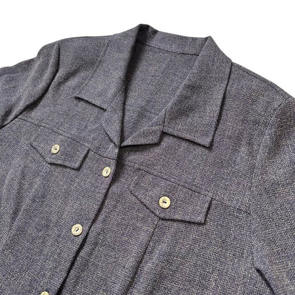 Sundazed (Germany) Interlock Knit Wool Blend Oversized Western (Yohji Yamamoto) - Picture 3 of 4